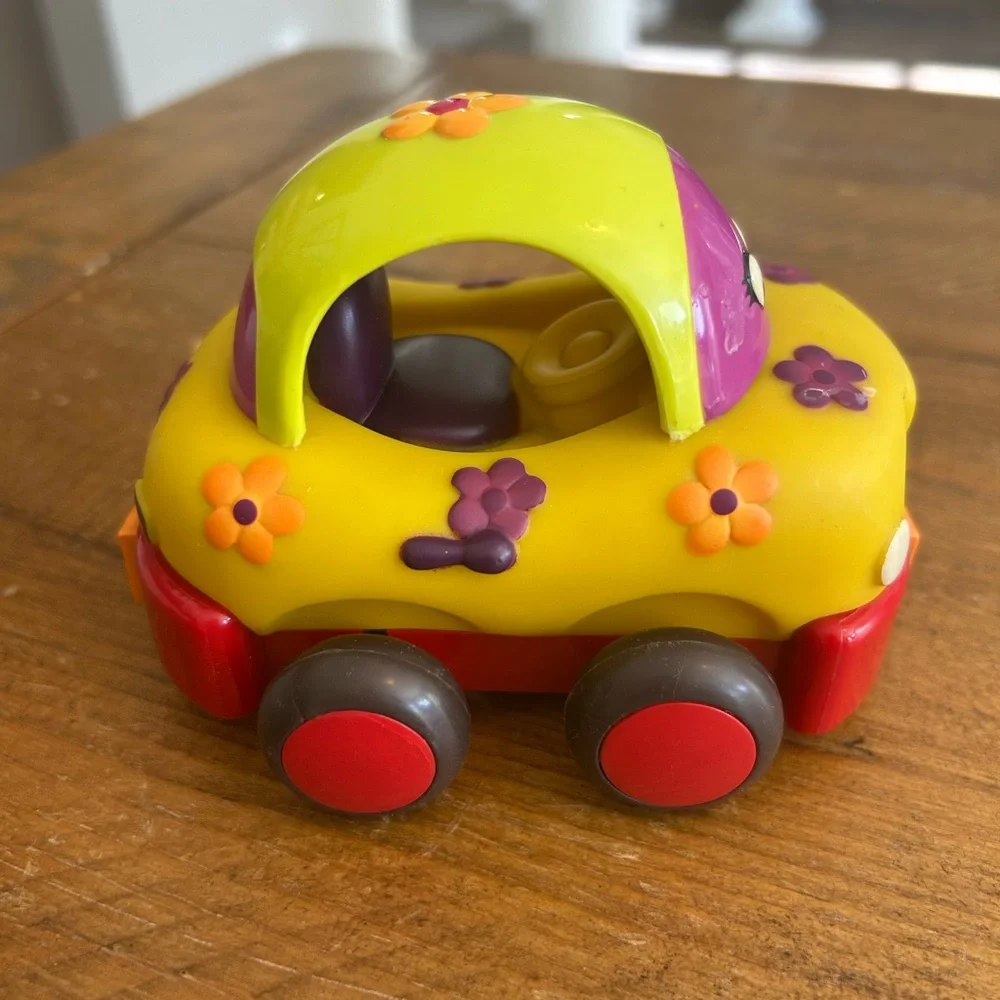 Just B. You Pull Back Friction Car Ladybug Soft Rubber Car as is